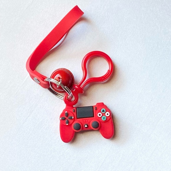 Red Game Controller Keychain - Picture 2 of 3